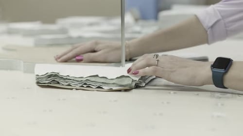 Fabric Cutting in Textile Factory Requires Precision Using Cuttingedge Tools Efficiently