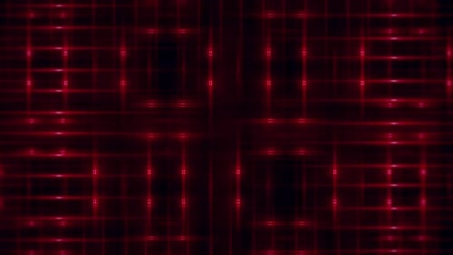 Futuristic Red Neon Grid Motion Background Loop