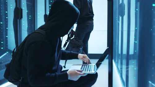 In a Futuristic Data Center Hackers Stealthily Access Confidential Information
