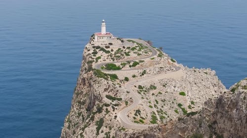 Turquoise water and lighthouse