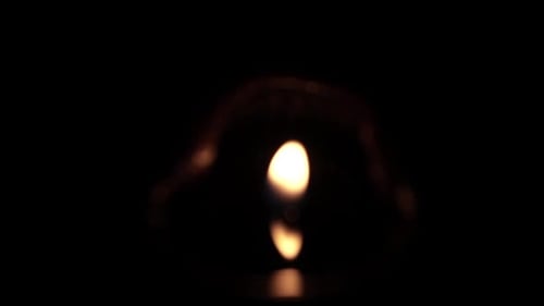 Candle light in the dark