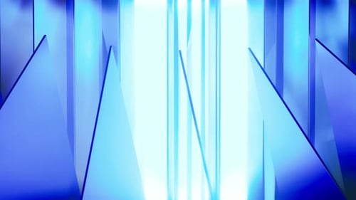 Glasbänder blau mit Hintergrundbeleuchtung. Saubere Zusammensetzung