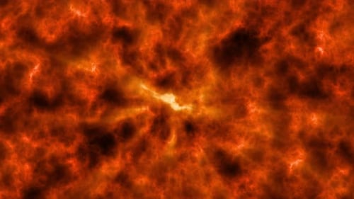 Abstraktes Licht, Feuer, Lava, Animation 4K
