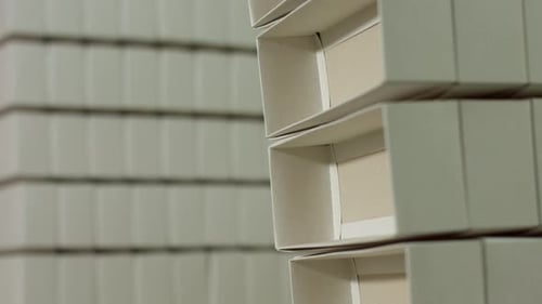 Stack of White Rectangular Boxes