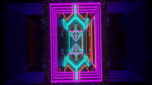 VJ 3D-Renderer, Filmmusik Hintergrund, futuristischer Endlosschleife