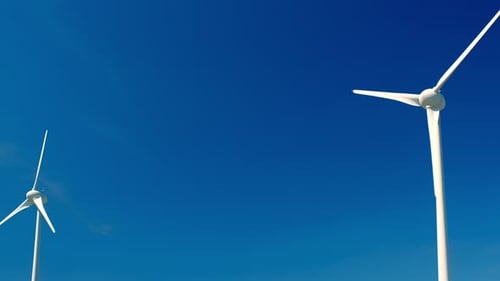 Wind Generator Turbine in Sky