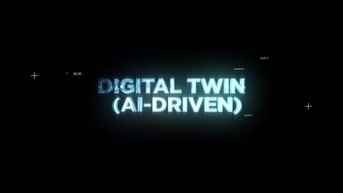 Digital Twin (Ai Driven) Word Hi Tech Titles
