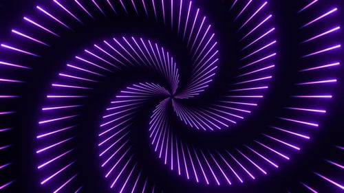 Laser circular morado muestra el fondo Vj Loop en 4K