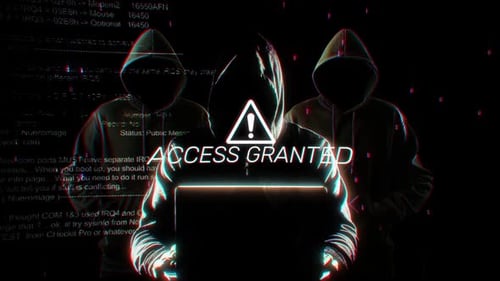 Access Granted Words Of Hacking Screen In Technology