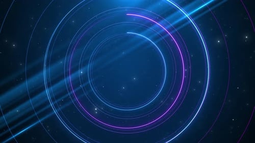 Kopierraum im Hintergrund des digitalen Cyberspace-Tunnels. Blue Cyber Data High Speed Light Streaks Internet d