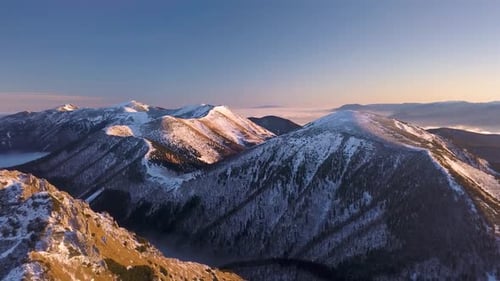 Aerial View Mountains Nature