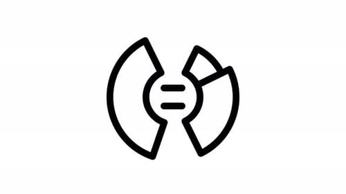 Abstract Geometric Rotating Loading Icon Animation