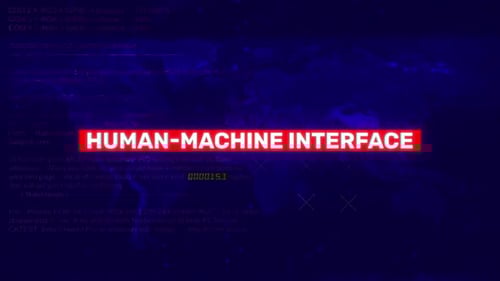 Glitch Text Reveal With Digital World Map Background