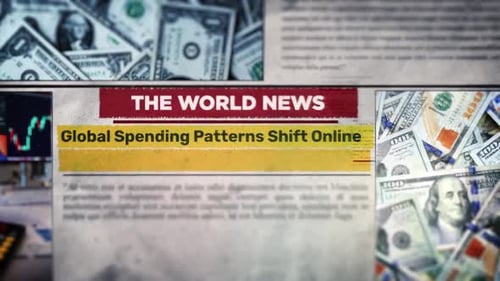 Dynamic Corporate News Opener with Finance and Global Economy Visuals
