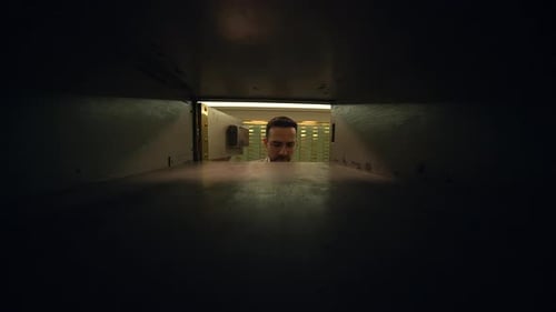 Sales Team Having a Serious Matter of Conversation Inside the Vault Room