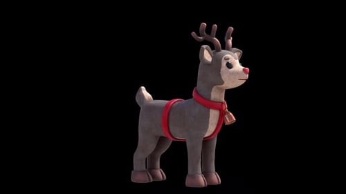 Stylized Christmas Reindeer