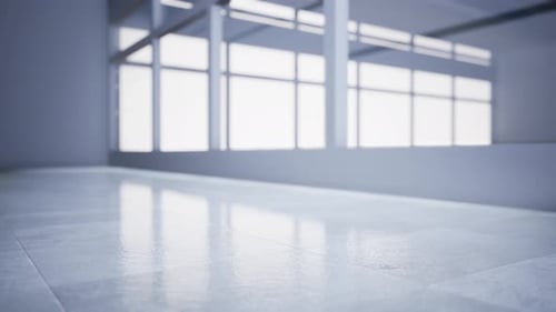 Clean White Background Corporate Office Interior