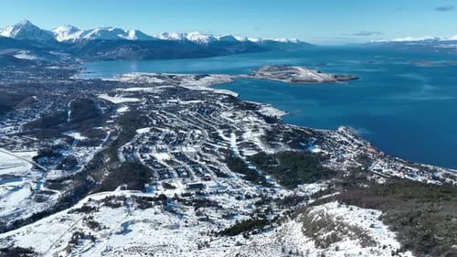 Cityscape At Ushuaia In Fin Del Mundo Argentina.