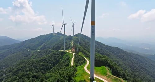 Foto aérea de aerogeneradores 00003
