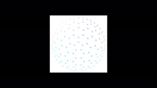 Radar Collection: Poly sphere graphic animation in a loop
