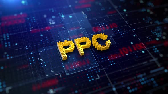 Pixelated Acronym PPC, Backgrounds Motion Graphics ft. cubes ...