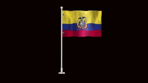 Flag Of Ecuador Waving