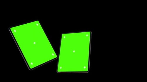Animation iPad Rotate With Green Screen