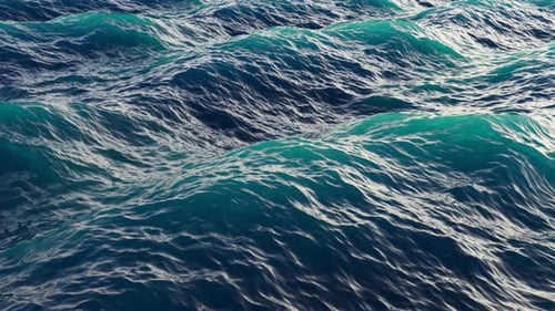Storm and waves in the ocean or sea are huge and dangerous