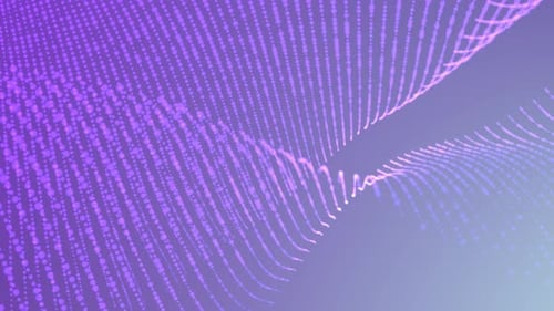 Abstract Purple Particle Wave Loop Background Animation