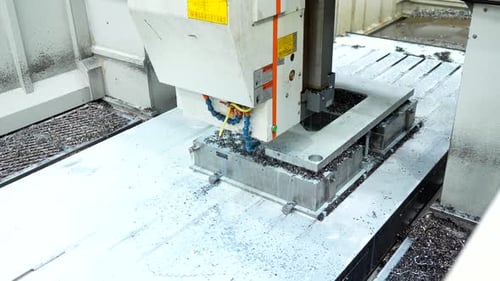 Industrial Machine in a Cnc Logistic Factory