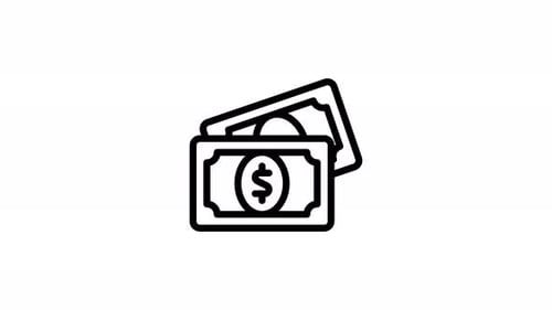 Cash Money Finance Animated Icon