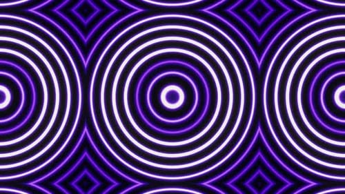 White And Purple On Black Abstract Curly Pattern Background Vj Loop Animation In 4K