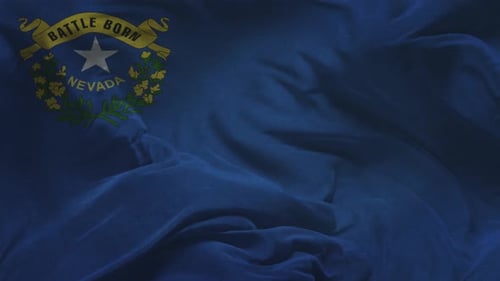 Nevada State Flag Waving Animation