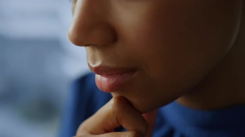 Pensive Teenager in Thoughtful Close-Up