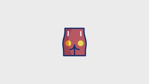 Icono animado de implantes de glúteos