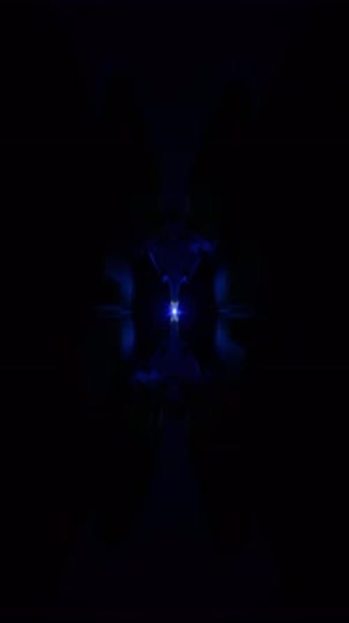 Vertical Video of Smooth Digital VJ Loop with Abstract Geometric Compositions