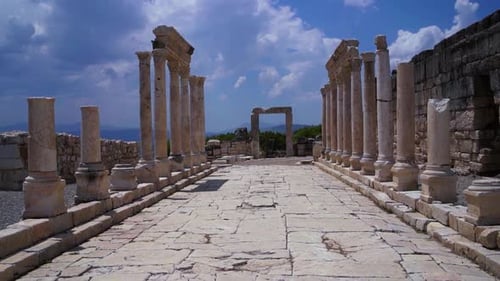 Kibyra ancient city walking on the Roman road