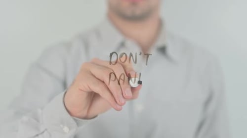Don't Panic!, Writing on Transparent Screen
