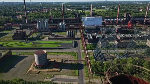 Vista aérea de Kokerei Zollverein em Essen, Alemanha