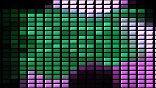 Animated Glowing Geometric Grid Background Loop