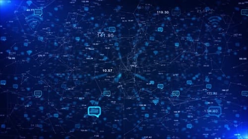 AI Digital Data Flow Data Network Cloud Computing Big Data Digital Data Processing Ai Software