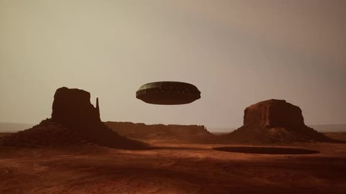 Außerirdisches Raumschiff schwebt über Arizona