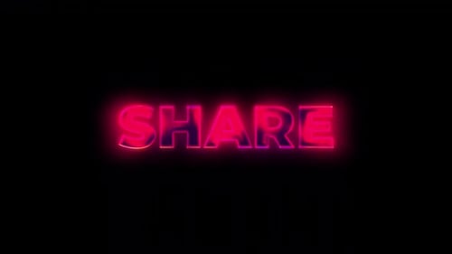 Glowing Neon Text Animation with Dynamic Color Shifts