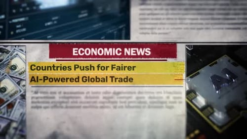 Dynamic Economic News Headlines with AI and Global Trade Focus