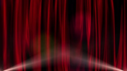 Red curtain with alpha channel