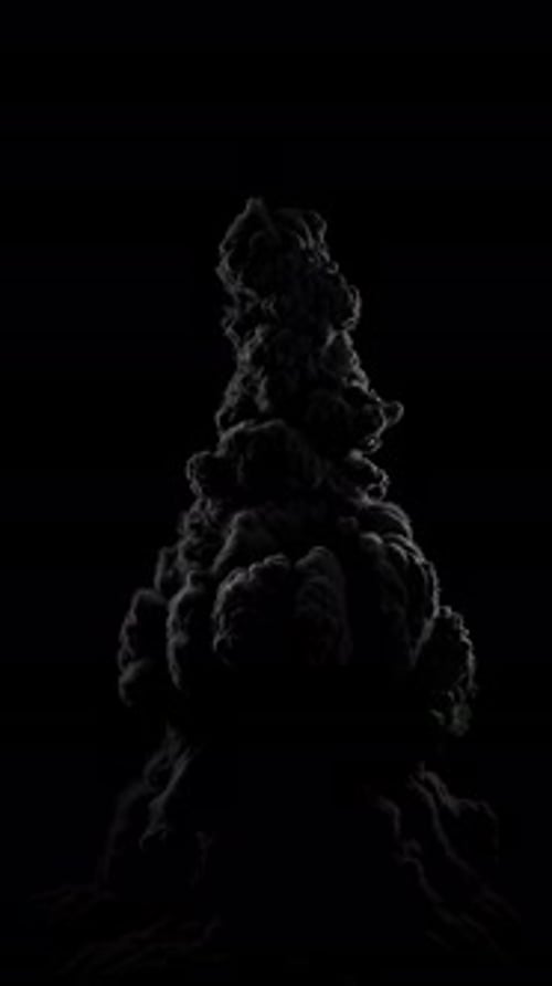 Dark Heavy Smoke Plume