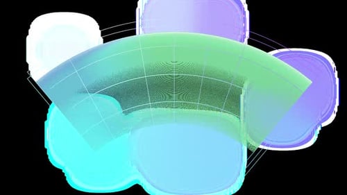 Coleção Radar: Carregando a animação de um heads-up display arqueado