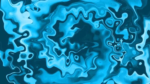 Abstract Fluid Blue Liquid Morphing Seamless Loop Background