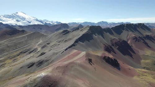 Pérou, montagne arc-en-ciel, montagne Ausangate en arrière-plan