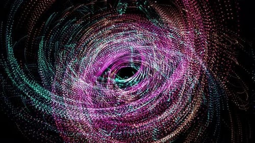 Hermosas bolas ondulantes coloridas de fondo abstracto